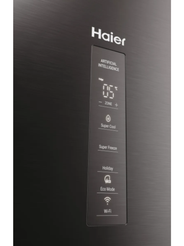 Haier HDPW5620ANPD - Silver Freestanding Frost Free Fridge Freezer - A energy