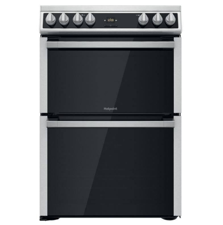 Hotpoint HDT67V9H2CX/UK - Stainless steel 4 Zone Electric Cooker - Catalytic cleaning - A energy - Display