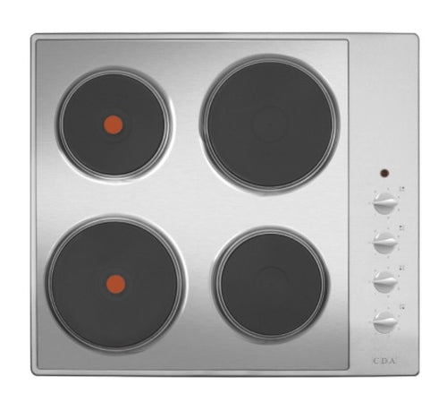 CDA HE6052SS - Stainless steel 4 Zone Electric Hob