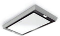 Faber HEAVEN-COMPACT-EV8-X-A90 - Stainless Steel/White Glass 90cm Ceiling Extractor - B Energy Rated