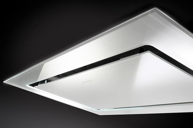 Faber Heaven Glass 2.0 EV8+ KL WH A90 - White Glass 90cm Ceiling Integrated Extractor - 700 M³/H - A Energy Rating