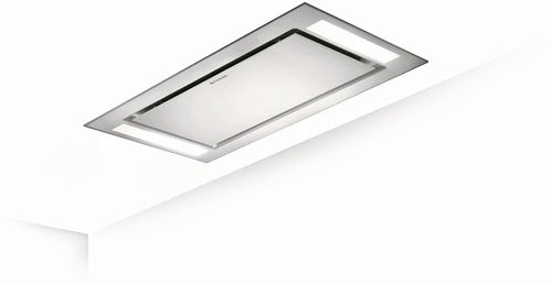 Faber HEAVEN-GLASS-3-0-WH-SLIM-KL-A90 - White Glass Ceiling Extractor - 90cm - A+ Energy