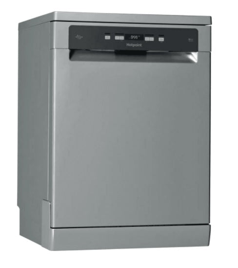 Hotpoint HFC 3C26 WC X UK - Silver Freestanding Dishwasher - D energy