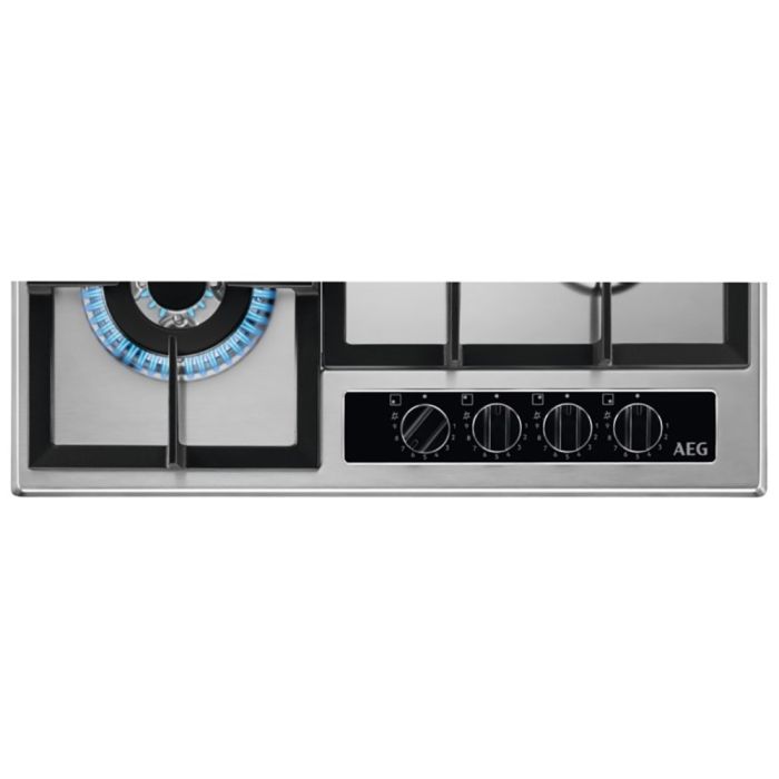 AEG HGB64420YM - Stainless steel 4 Zone Gas Hob