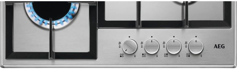 AEG HGE64200SM - Stainless steel 4 Zone Gas Hob