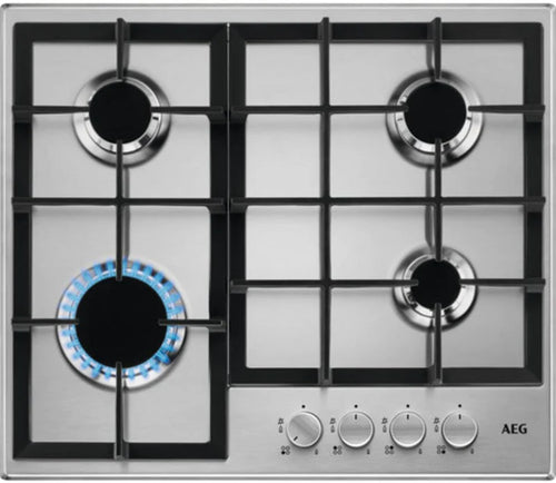 AEG HGE64200SM - Stainless steel 4 Zone Gas Hob