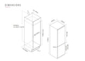 Caple RI7308 - 70/30 In-Column Fridge Freezer - 180L/63L - E Energy Rating