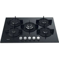 Hotpoint HGS 72S BK - Black 4 Zone Gas Hob