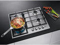 AEG HGX6400SM - Stainless steel 4 Zone Gas Hob