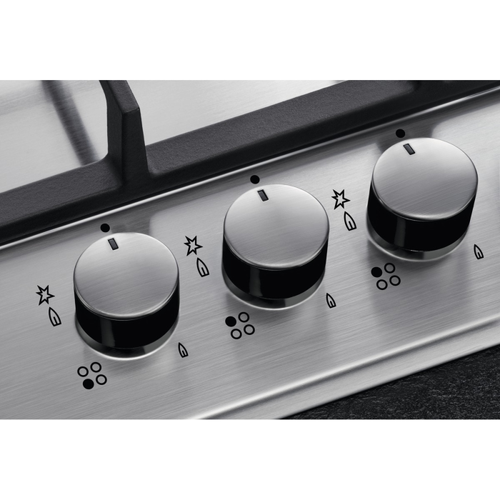 AEG HGX75400SM - Stainless steel 5 Zone Gas Hob