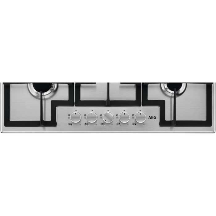 AEG HGX75400SM - Stainless steel 5 Zone Gas Hob