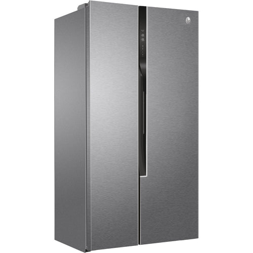 Hoover HHSF918F1XK - Stainless steel Freestanding American Frost Free Fridge Freezer - F energy