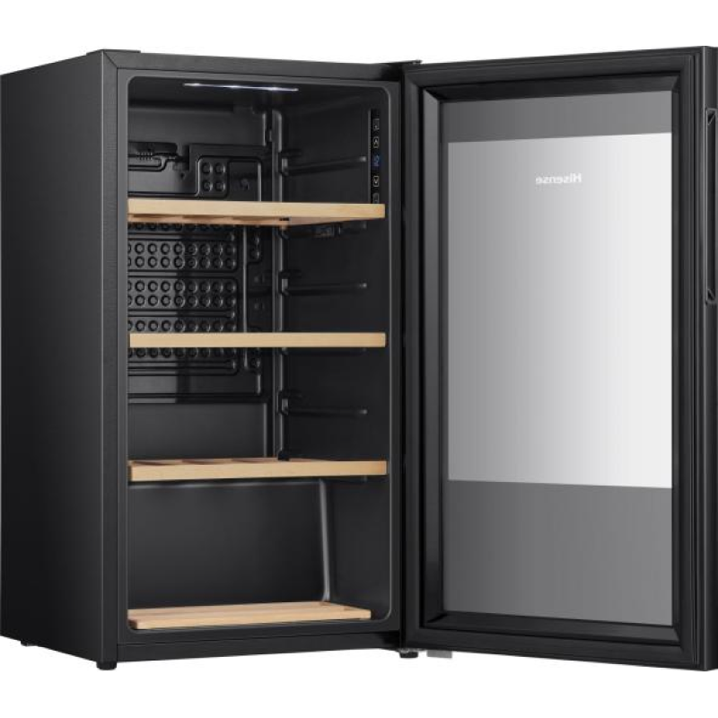 Hisense RW12D4NWG0 - Black 30 Bottle Capacity Wine Cooler - G energy