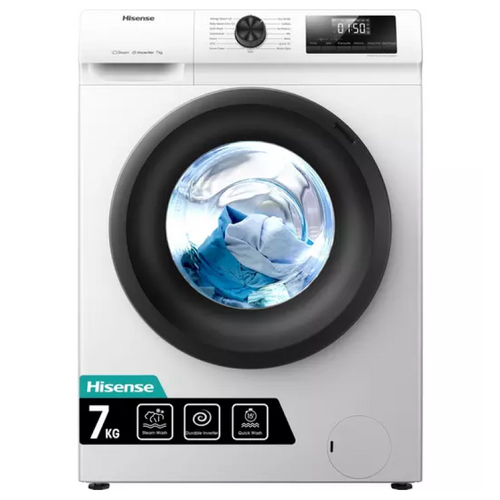 Hisense WFQP7012EVM - White 7KG Washing Machine - 1200 RPM - C energy