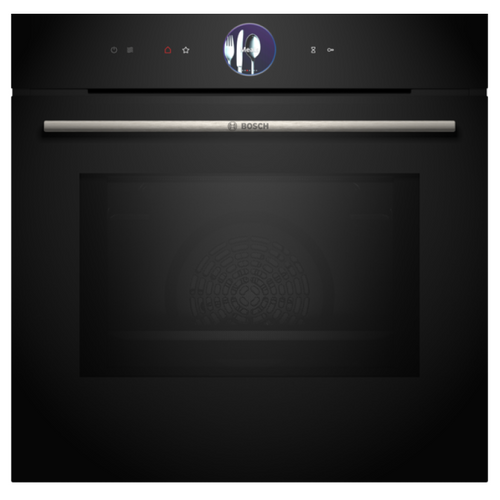 Bosch HMG7764B1B - Black Built in Electric Single Oven with Microwave