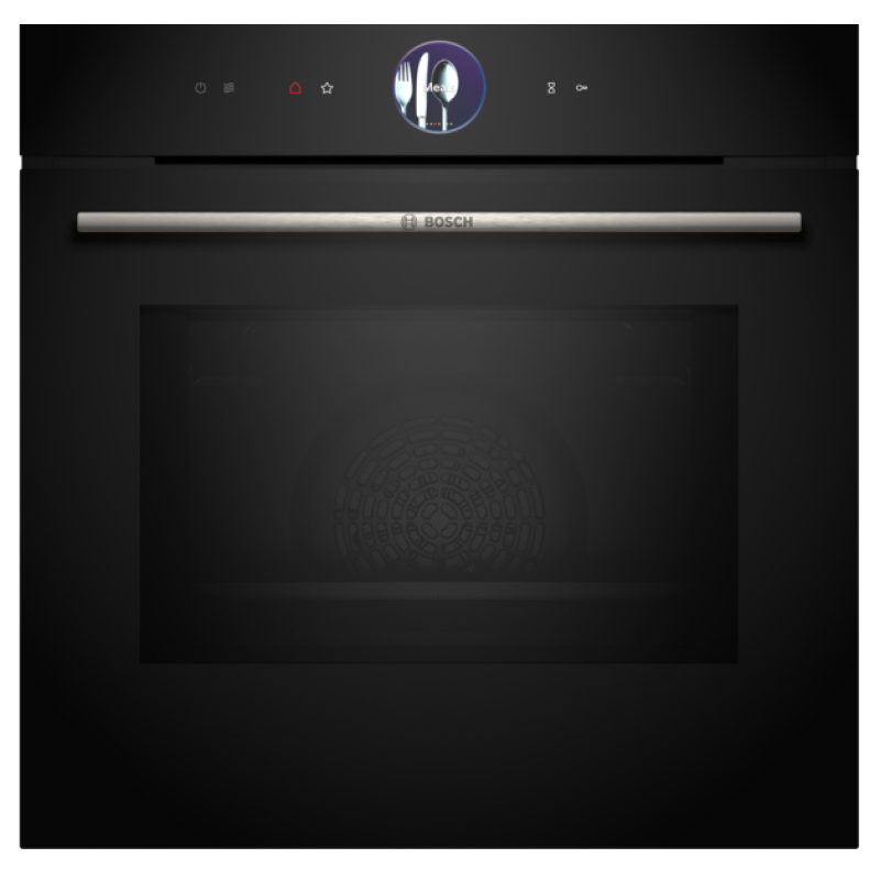 Bosch HMG7764B1B - Black Built in Electric Single Oven with Microwave