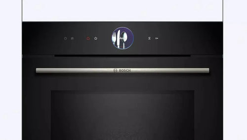 Bosch HMG7764B1B - Black Built in Electric Single Oven with Microwave