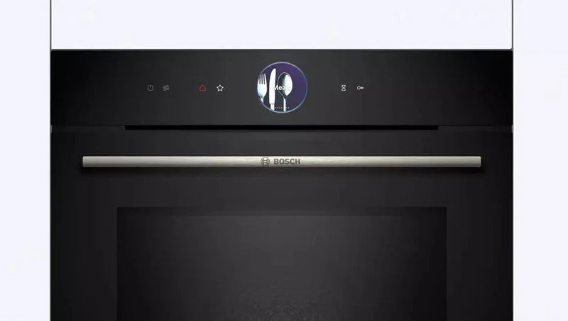 Bosch Series 8 HMG7764B1B - Black Built in Electric Single Oven with Microwave