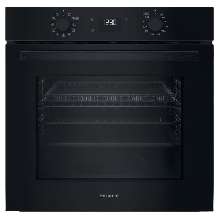 Hotpoint HO458CFBUK - Black Single Oven - 71L - A+ Energy