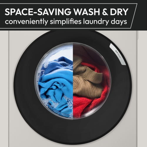 Hoover HGWD 4106B9C-80 washer dryer - front view