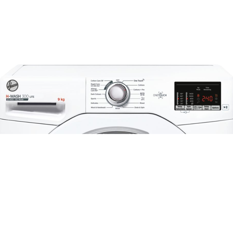 Hoover H3W 592DE - White Freestanding 9KG Washing Machine - 1500 RPM - D energy