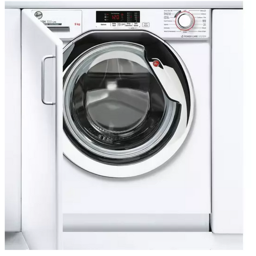 Hoover HBWS 49D2ACE - White Integrated 9KG Washing Machine - 1400 RPM - C energy - Display