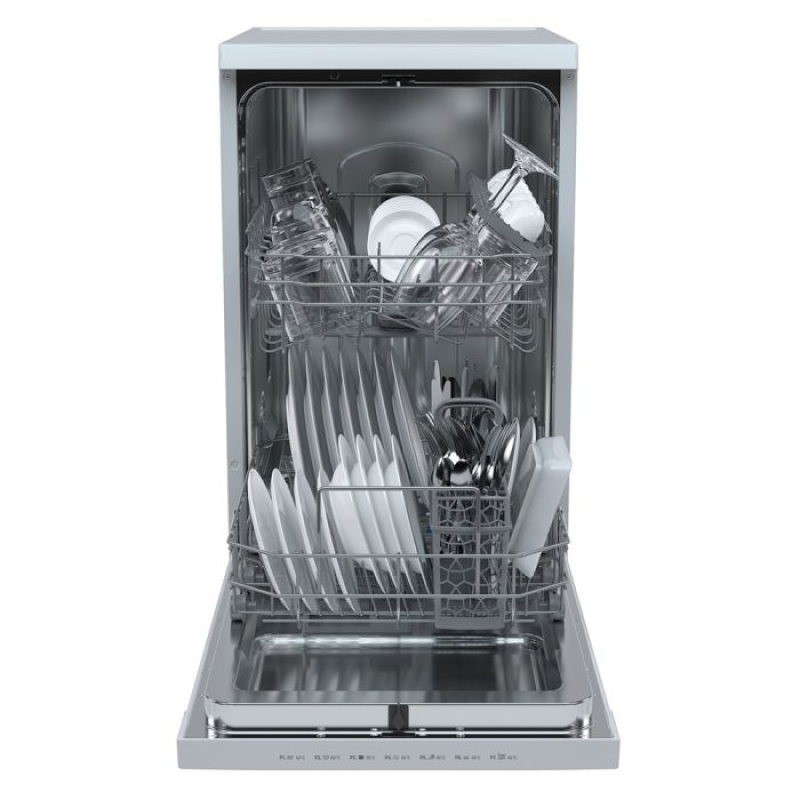 Hoover HDPH 2D1049W - White Freestanding Dishwasher - E energy - Display