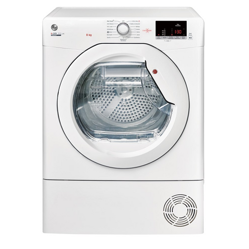 Hoover HLE H8A1LE-80 - White 8KG Heat Pump Tumble Dryer - Sensor Dry - B energy