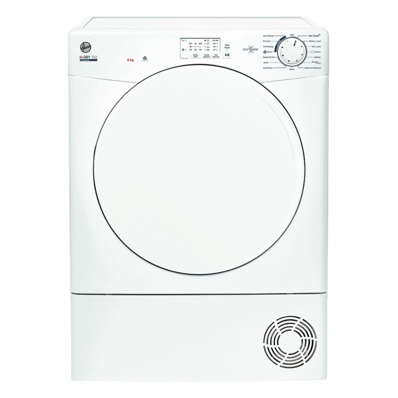 Hoover HLE C8LF - White 8KG Condenser Tumble Dryer - B energy