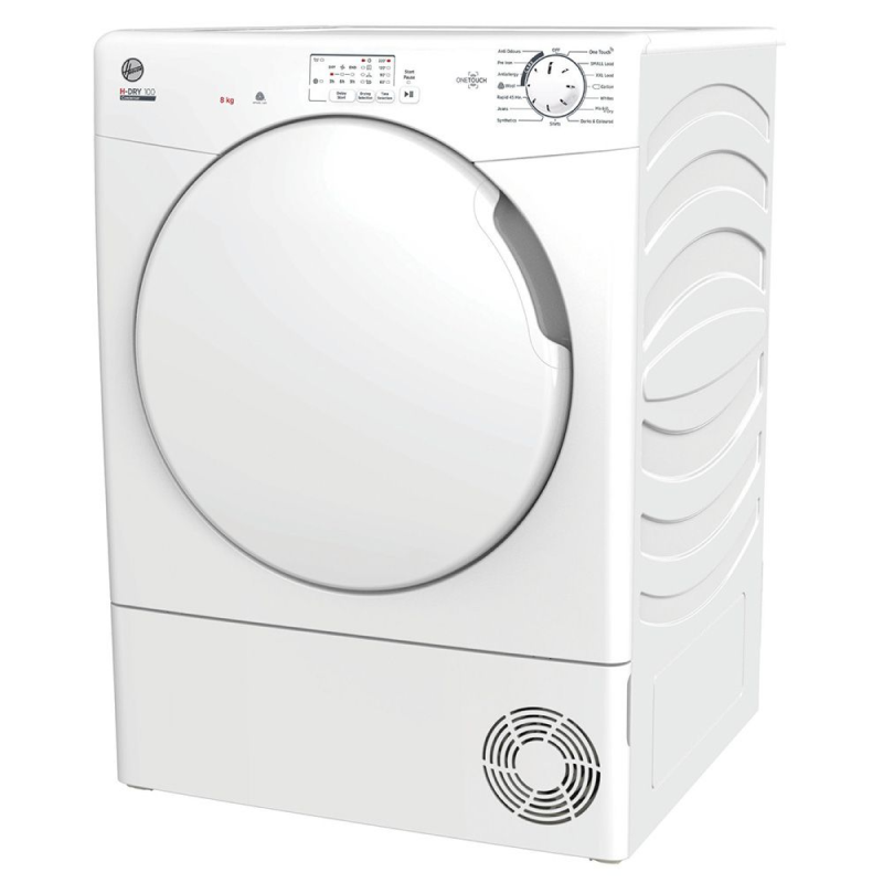 Hoover HLE C8LF - White 8KG Condenser Tumble Dryer - B energy