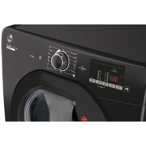 Hoover HLE C9DGB - Black 9KG Condenser Tumble Dryer - B energy - Display