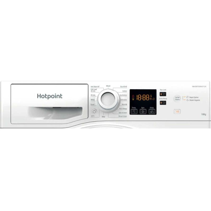 Hotpoint NSWM 1046 W UK - White Freestanding 10KG Washing Machine - 1400 RPM - A energy