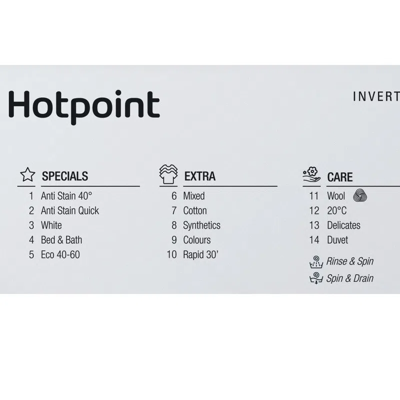 Hotpoint BI WMHG 91485 UK - Integrated 9KG Washing Machine - 1400 RPM - B energy - Display