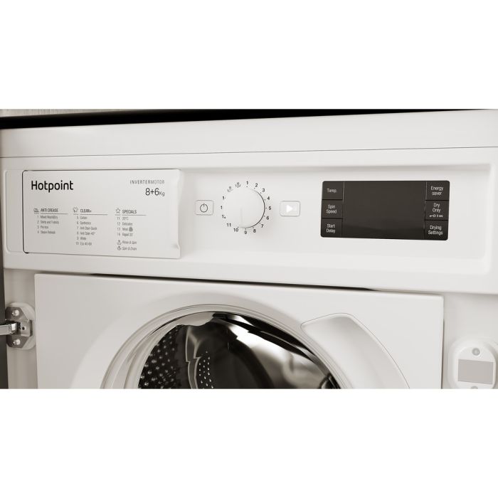 Hotpoint BI WDHG 861485 UK - Integrated 8KG/6KG Washer Dryer - 1400 RPM - D energy