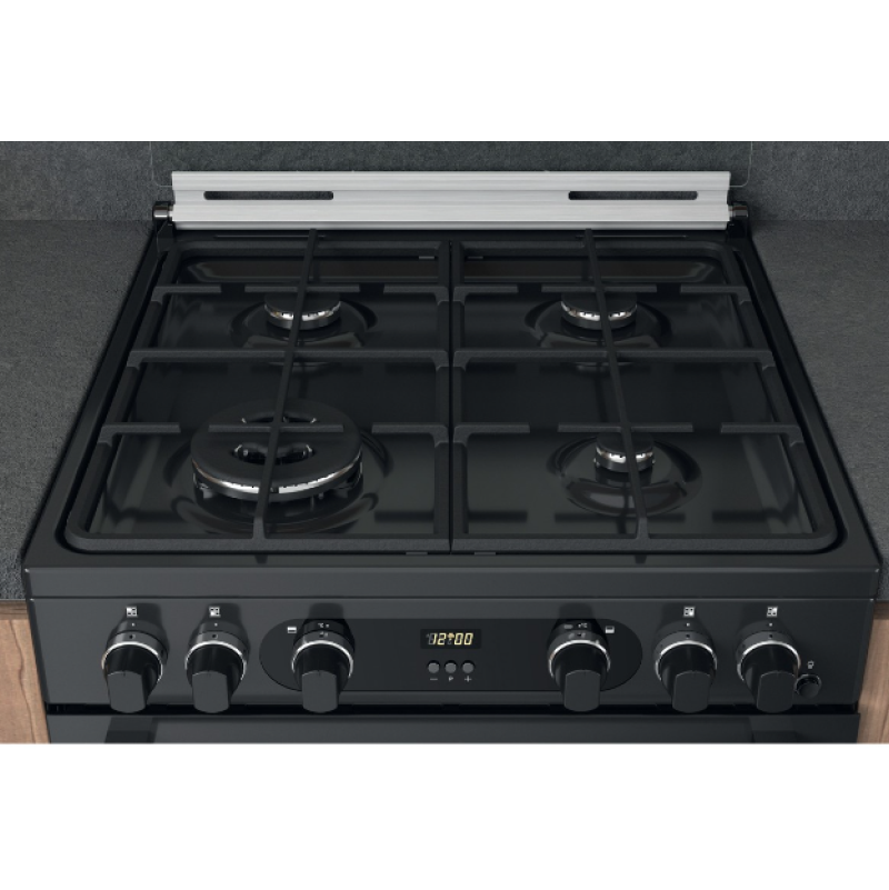 Hotpoint CD67G0C2CA/UK - Grey 4 Zone Gas Cooker - Catalytic cleaning - A+ energy