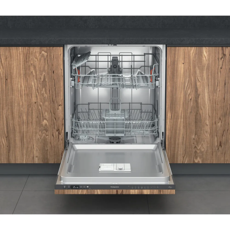 Hotpoint H2I HD526 B UK - Black Integrated Dishwasher - E energy