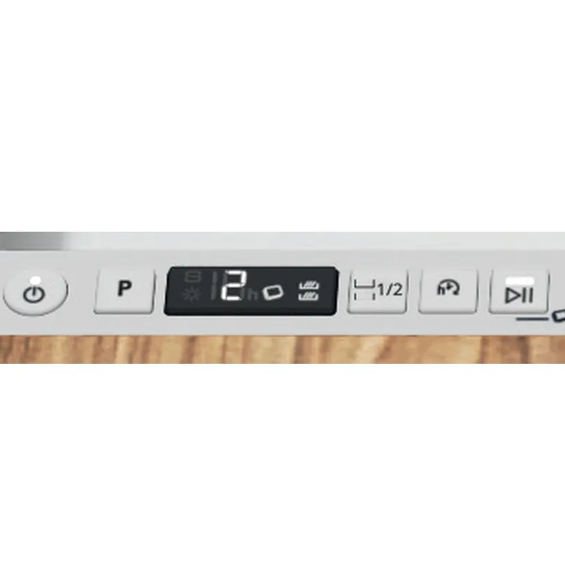 Hotpoint H2I HD526 UK - Silver Integrated Dishwasher - E energy - Display