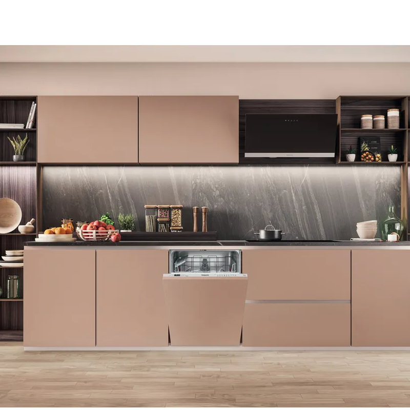 Hotpoint H2I HD526 UK - Silver Integrated Dishwasher - E energy - Display
