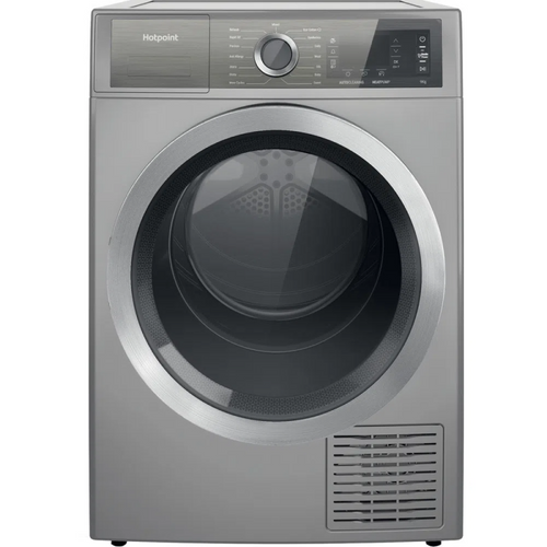 Hotpoint H8 D94SB UK - Silver 9KG Heat Pump Condenser Dryer - A+++ energy