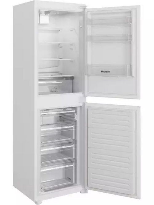 Hotpoint HBC18 5050 F2 - White Integrated 50/50 Frost Free Fridge Freezer - E energy - Display