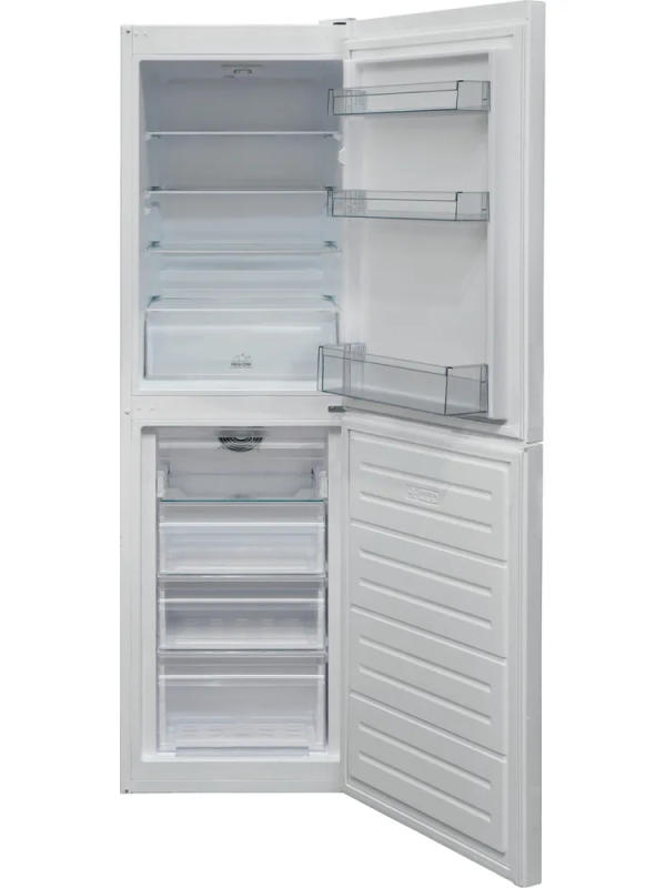 Hotpoint HBNF 55182 W UK - White Freestanding Frost Free Fridge Freezer - E energy - Display