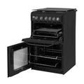 Hotpoint HD5G00CCBK/UK - Black 4 Zone Gas Cooker - Catalytic cleaning - A energy