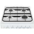 Hotpoint HD5G00KCW/UK - White 4 Zone Gas Cooker - Catalytic cleaning - A energy - Display