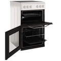 Hotpoint HD5V92KCW/UK - White 4 Zone Electric Cooker - Catalytic cleaning - A energy - Display