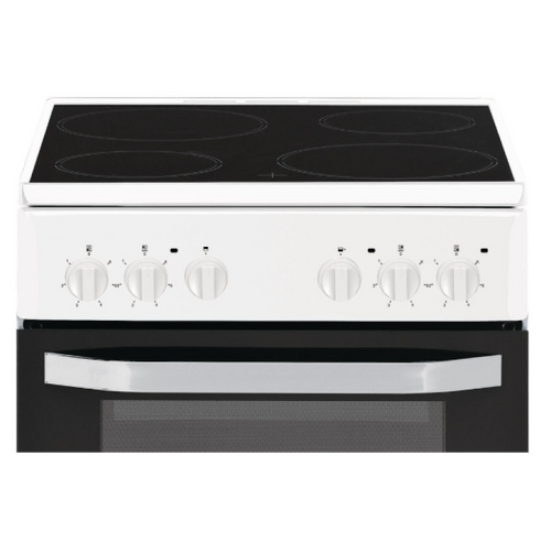 Hotpoint HD5V92KCW/UK - White 4 Zone Electric Cooker - Catalytic cleaning - A energy - Display
