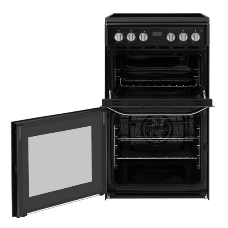 Hotpoint HD5V93CCB/UK - Black 4 Zone Electric Cooker - Catalytic cleaning - A energy