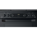 Hotpoint HDM67G0CMB/UK - Black 4 Zone Gas Cooker - Catalytic cleaning - A/A energy