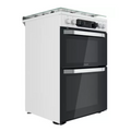 Hotpoint HDM67G9C2CW/UK - White 4 Zone Dual Fuel Cooker - Catalytic cleaning - A/A energy