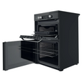 Hotpoint HDM67I9H2CB/U - Black 4 Zone Electric Cooker - Catalytic cleaning - A/A energy - Display