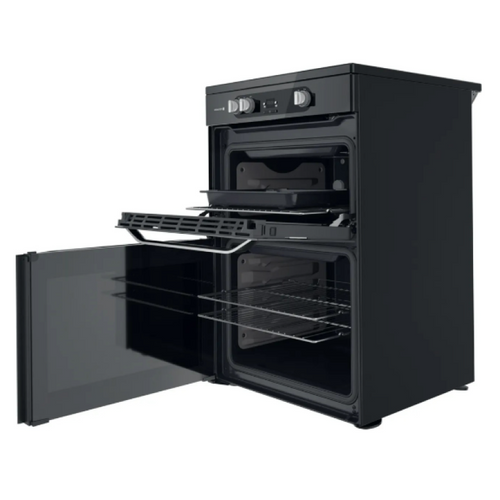 Hotpoint HDM67I9H2CB/U - Black 4 Zone Electric Cooker - Catalytic cleaning - A/A energy - Display